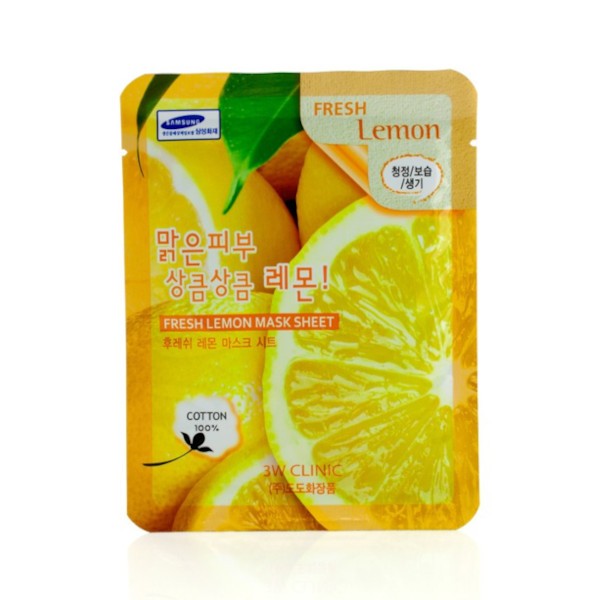 3W Clinic - Fresh Lemon Mask Sheet - 1pc