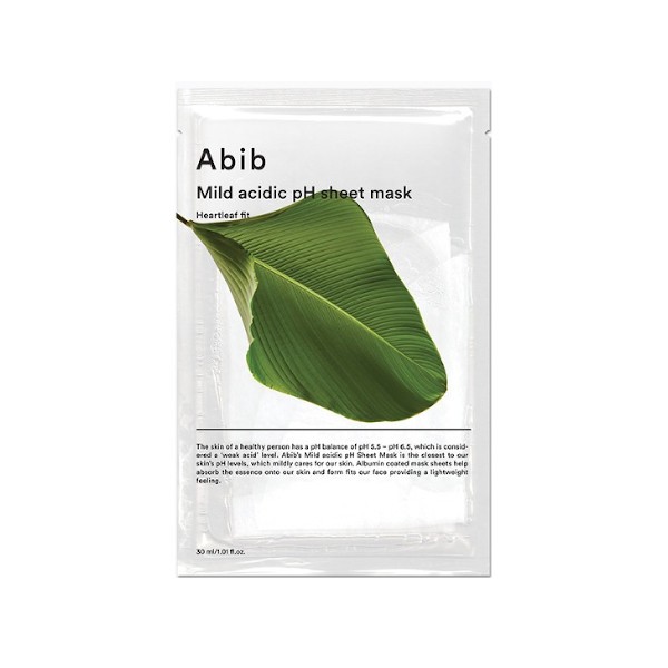 Abib - Mild Acidic pH Sheet Mask - Heartleaf Fit - 1pc