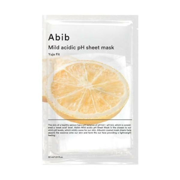 Abib - Mild Acidic pH Sheet Mask - Yuja Fit - 5pcs