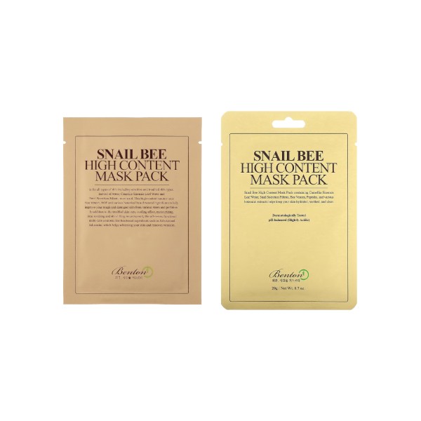 Benton - Snail Bee High Content Mask Pack - 1pezzo