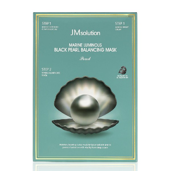 JM Solution - Marine Luminous Black Pearl Balancing Mask - 10pcs