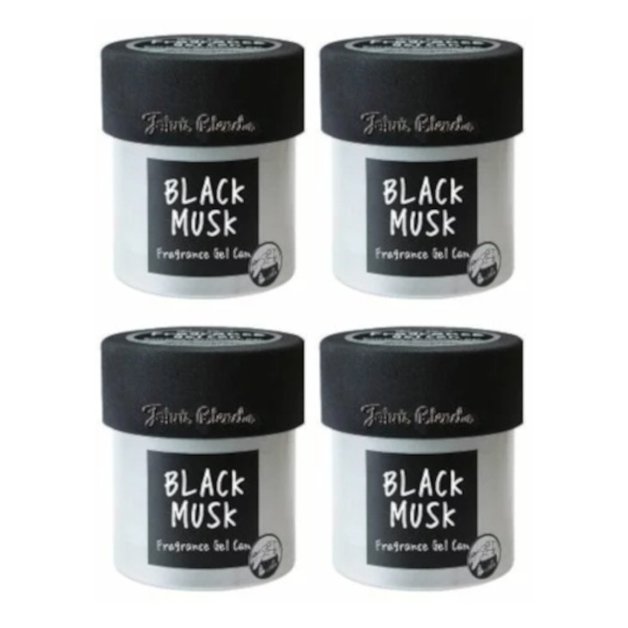 John's Blend - Fragrance Gel Can - 85g - Black Musk (4ea) Set