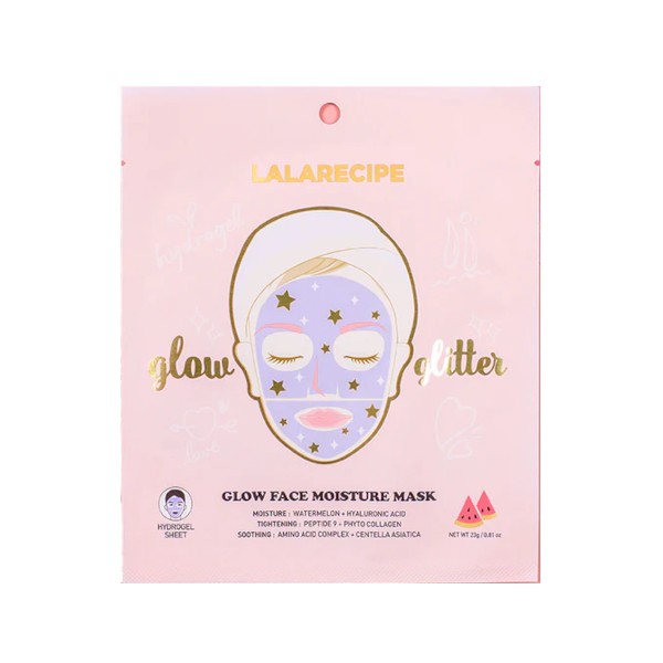 LALARECIPE - Glow Face Moisture Mask - 10pezzi