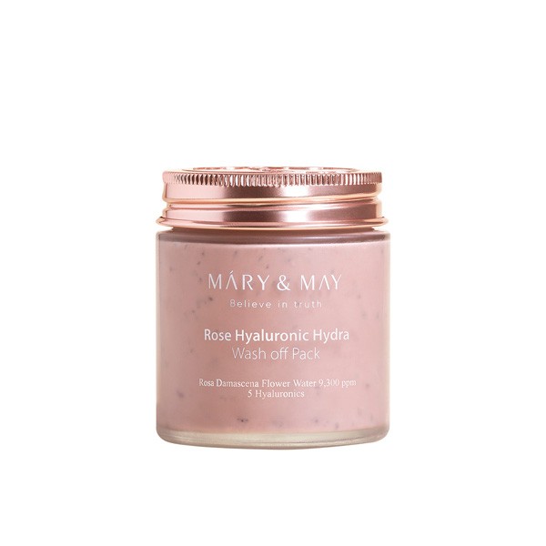 Mary&May - Rose Hyaluronic Hydra Wash Off Pack - 125g