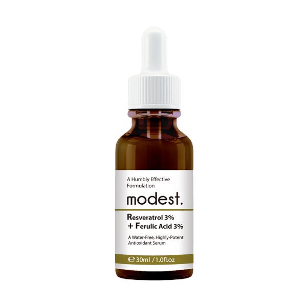 modest. - Resveratrol 3% + Ferulic Acid 3% Serum - 30ml