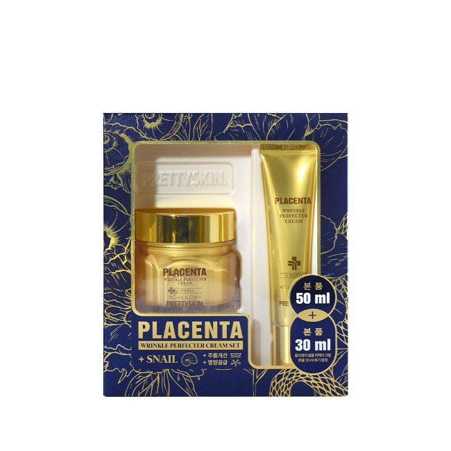 PRETTYSKIN - Placenta Wrinkle Perfecter Cream Set - 50ml + 30ml