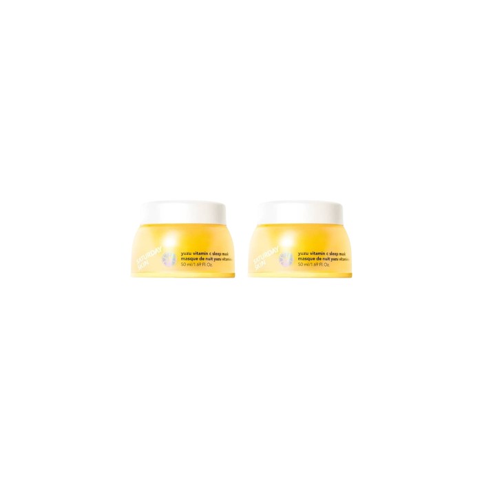 Saturday Skin Yuzu Vitamin C Sleep Mask - 50ml (2ea) Set