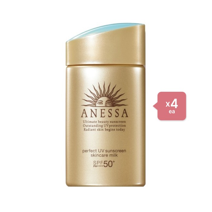 Shiseido - Anessa Perfect UV Sunscreen Skincare Milk (4ea) Set