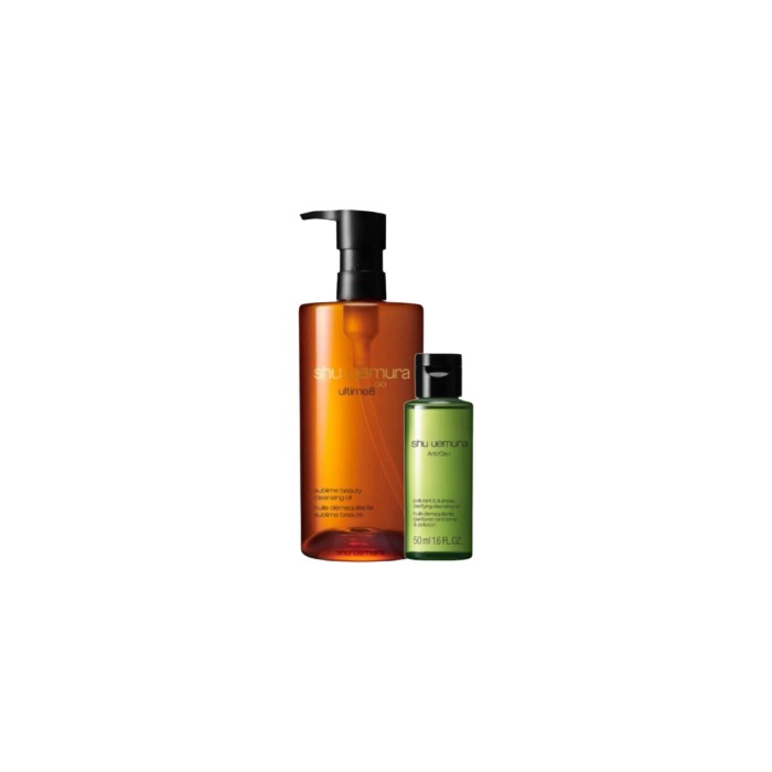 Shu Uemura Ultime8 Sublime Beauty Cleansing Oil - 450ml (1ea) + Anti/Oxi+ Pollutant & Dullness Clarifying Cleansing Oil - 50ml (1ea)