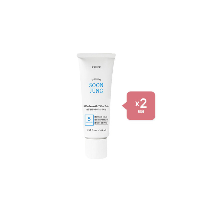 Etude House - Soon Jung 5-Panthensoside Cica Balm - 40ml (2ea) Set