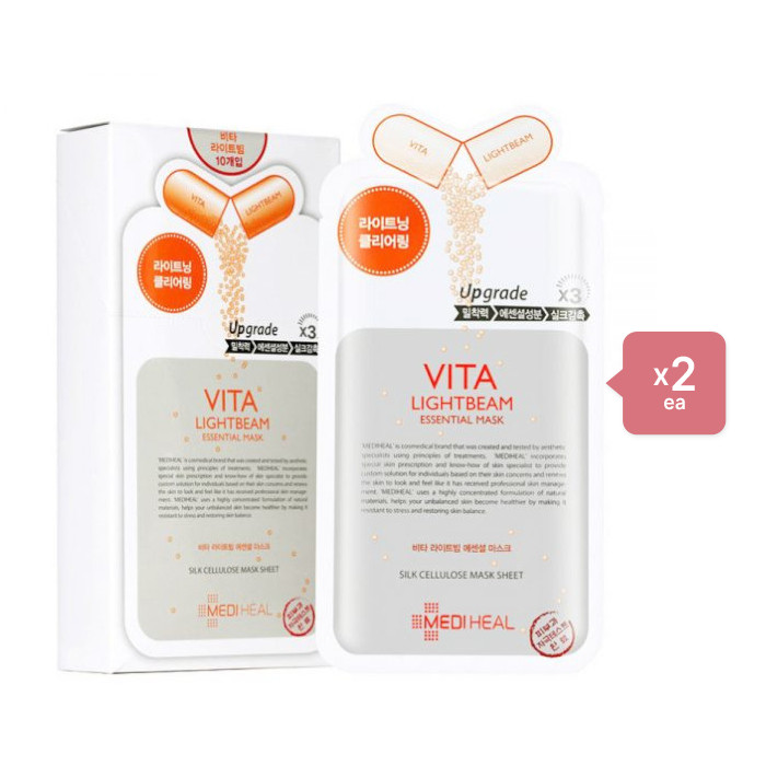 Mediheal Vita Lightbeam Essential Mask EX. - 1pack (10pcs) (2ea) Set