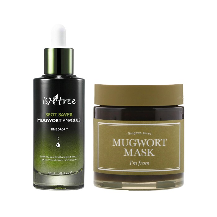 Mugwort Skincare Set - Pine green