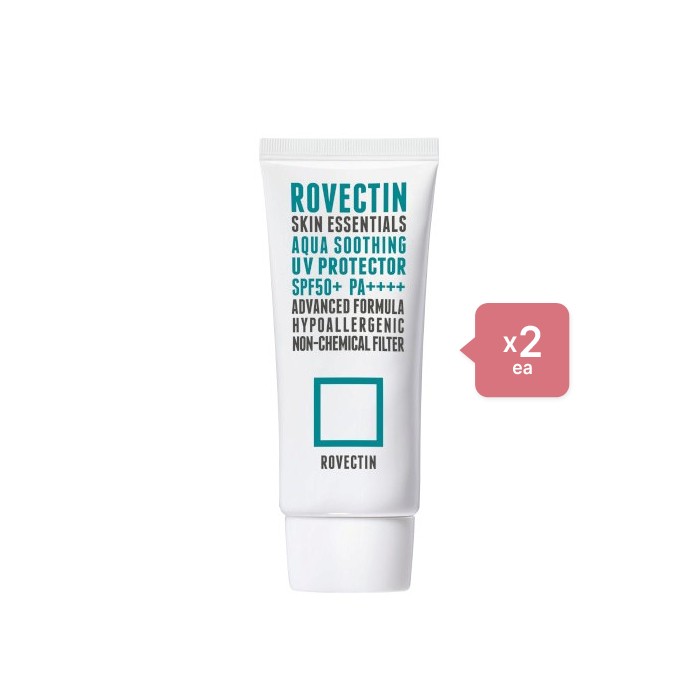 ROVECTIN - Skin Essentials Aqua Soothing UV Protector SPF50+ PA++++ (New) - 50ml (2ea) Set