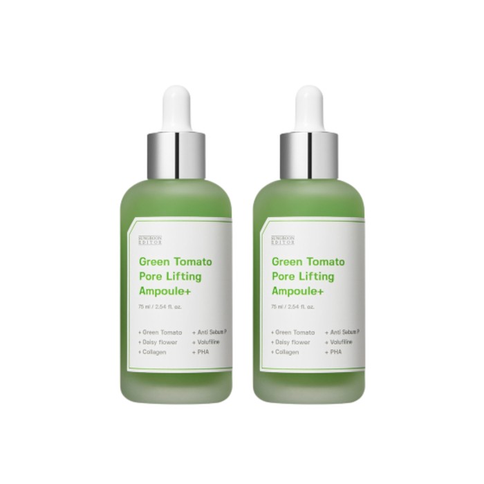 SUNGBOON EDITOR - Green Tomato Pore Lifting Ampoule+ - 75ml (2ea) Set