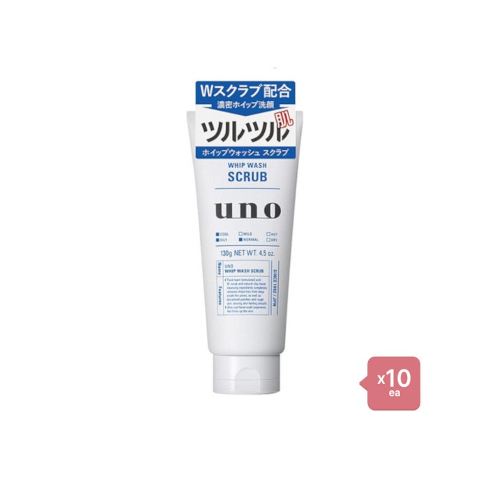 Shiseido - Uno Whip Wash - Scrub - 130g 10pcs Set