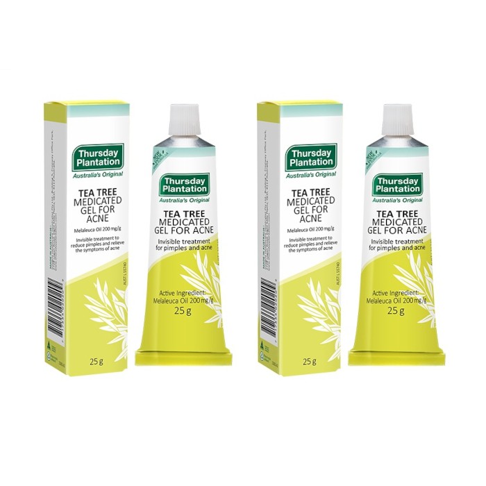 Thursday Plantation - Tea Tree Medicated Gel For Acne - 25g (2ea) Set