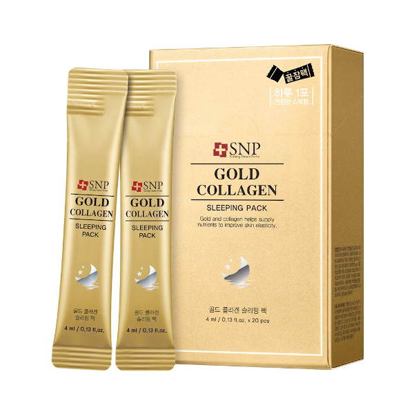 SNP - Gold Collagen Water Sleeping Pack - 20pcs