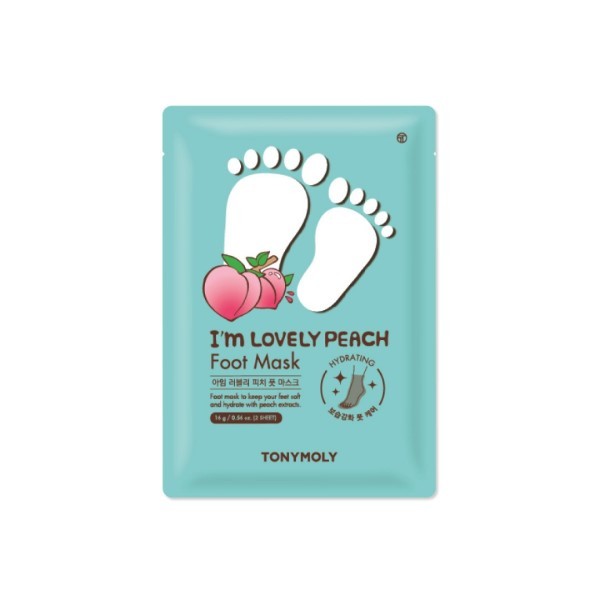 TONYMOLY - I'm Lovely Peach Foot Mask - 1 pair