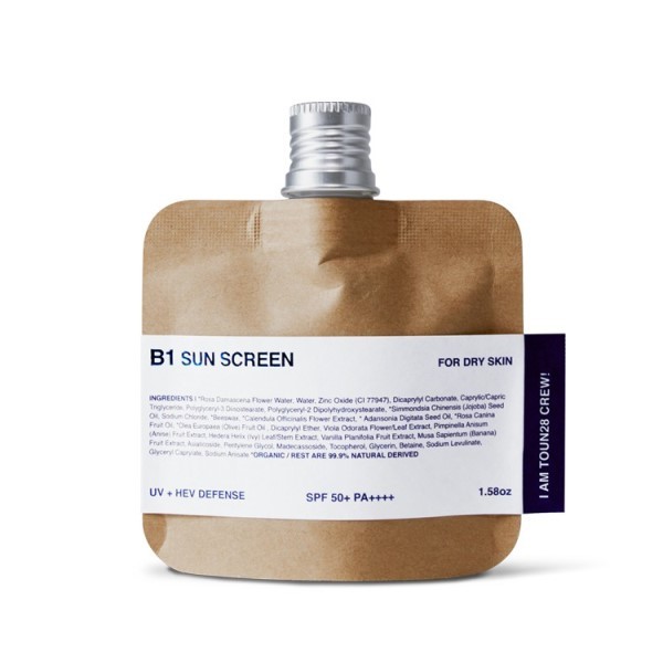 TOUN28 - B1 Sunscreen (HEV + UV Protector for Dry Skin) SPF50+ PA++++ - 45g