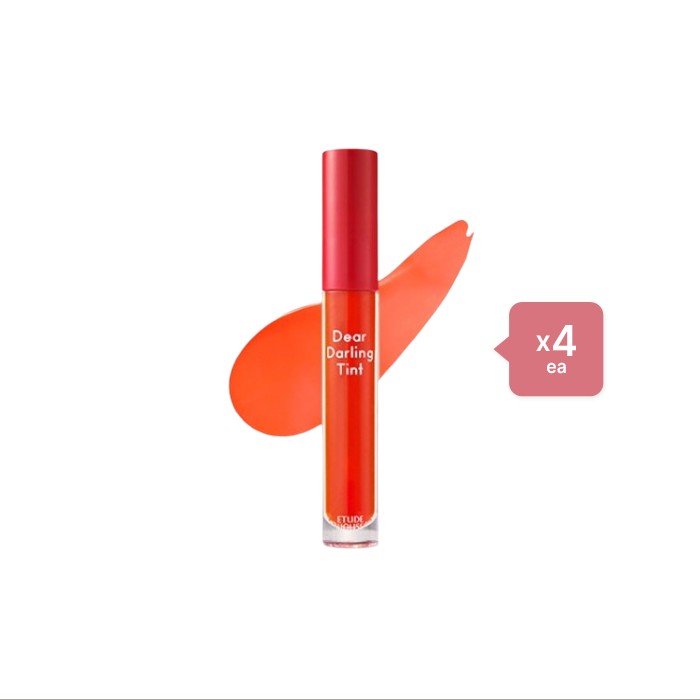 Etude Etude - Dear Darling Water Gel Tint - OR201 Kumquat Red/5g (4ea) Set