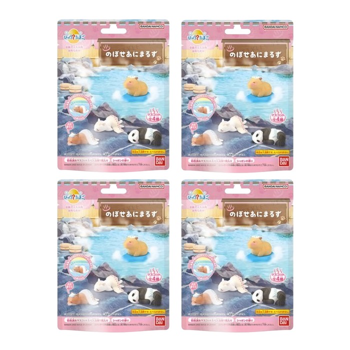 Bandai - Hot Spring Nobose Animaruzu Bath Ball - 75g (4ea) Set