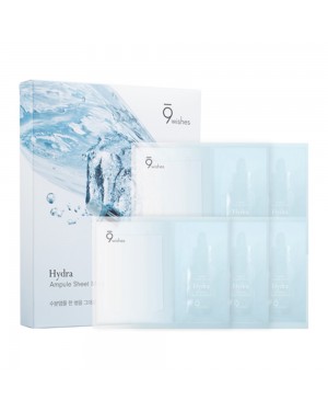 9wishes - Hydra Ampule Sheet Mask - 5pièces