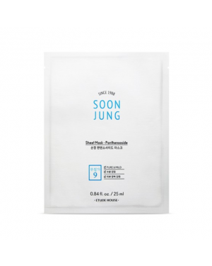 ETUDE - Soon Jung Panthensoside Sheet Mask - 1pc