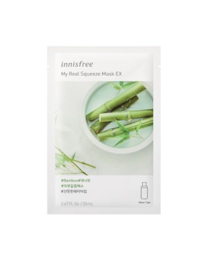 innisfree - My Real Squeeze Mask Ex - Bamboo - 1pc