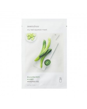 innisfree - My Real Squeeze Mask Ex - Cucumber - 1pc