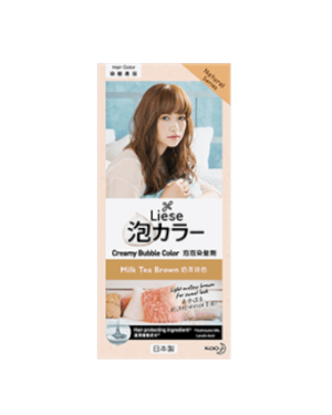 Kao - Liese Creamy Bubble Color (Natural Series) - 1 Box - Milk Tea Brown
