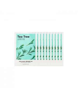 MISSHA - Airy Fit Sheet Mask - Tea Tree - 1pc (10ea) Set