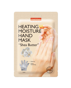 PUREDERM - Heating Moisture Hand Mask - Shea Butter - 1pair