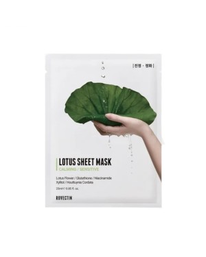ROVECTIN - Lotus Sheet Mask (New Version of Clean Lotus Water Calming Sheet Mask) - 1pc