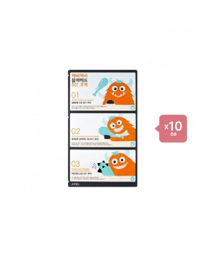 A'PIEU - Goblin Blackhead 3 Step Nose Pack - 1pc (10ea) Set