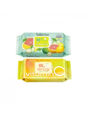 BCL - Saborino Morning Mask - Grapefruit - 32pc (1ea) & BCL - Saborino Morning Mask - 30 pc - Vitamin C (1ea)