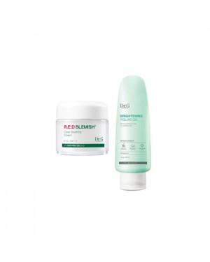 Dr.G - R.E.D Blemish Clear Soothing Cream - 70ML - 70ml - White (1ea)  + Brightening Peeling Gel (New) - 120g  (1ea) set