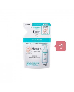 Kao - Curel Intensive Moisture Care Foaming Wash - Refill 130ml 4pcs Set
