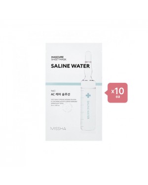 MISSHA Mascure Solution Sheet Mask - Saline Water - 1pc (10ea) Set
