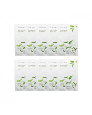 NATURE REPUBLIC - Real Nature Sheet Mask - Green Tea - 1pc (10ea) Set
