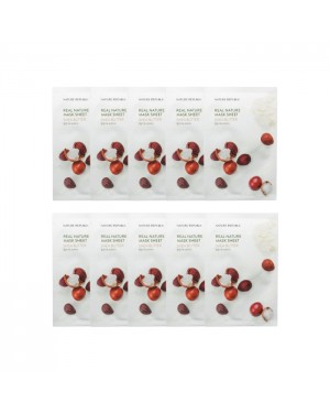 NATURE REPUBLIC - Real Nature Sheet Mask - Shea Butter - 1pc (10ea) Set