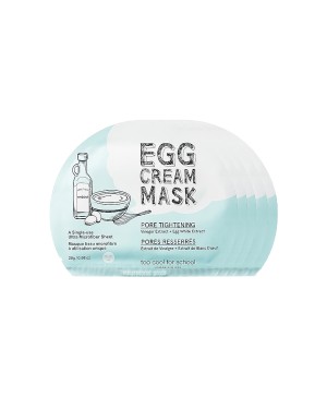 Too Cool For School - Egg Cream Mask (Pore Tightening) - 5stukken