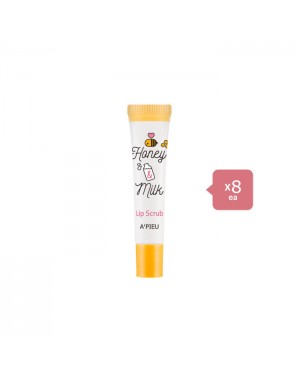 A'PIEU Honey & Milk Lip Scrub - 8ml (8ea) Set