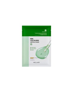 Wellage - Real Cica Calming Ampoule Mask - 1pièce (20ml)
