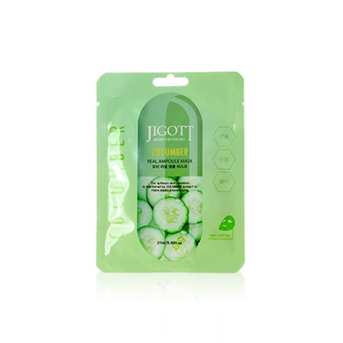 Jigott - Real Ampoule Mask Cucumber - 1pezzo