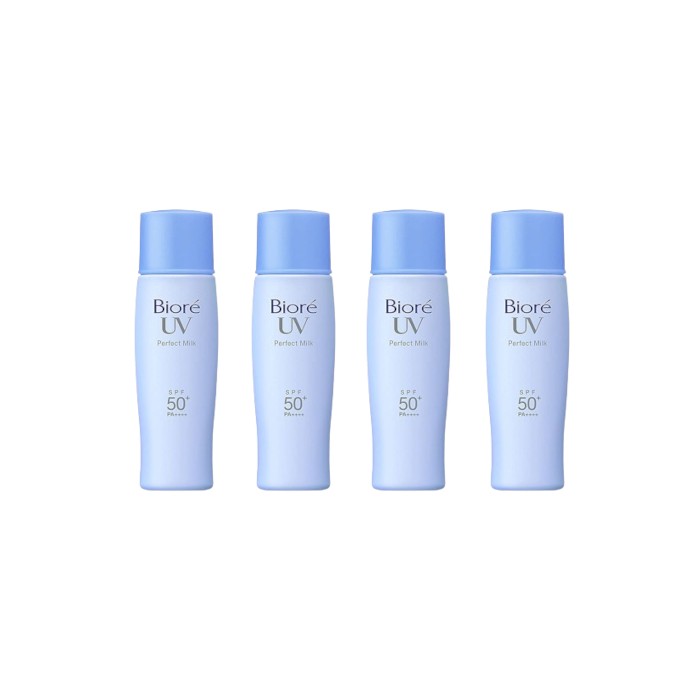 Kao - Biore UV Sunscreen Perfect Milk SPF50+ PA++++ - 40ml - 4pcs