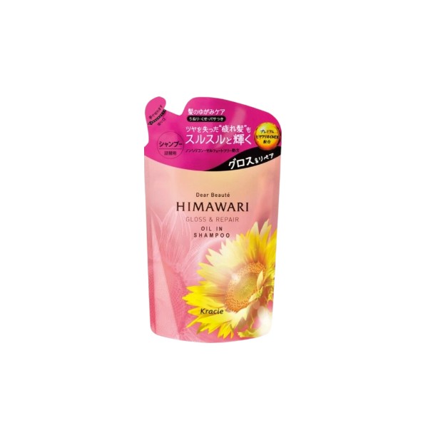 Kracie - Dear Beaute Himawari Gloss & Repair Oil In Shampoo Refill - 360ml