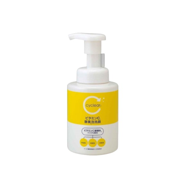 KUMANO COSME - cyclear Vitamin C Enzyme Foam Face Wash - 300ml