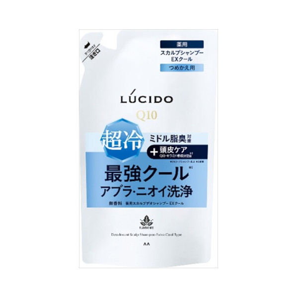 Mandom - Lucido Medicated Deodorant Scalp Shampoo Extra Cool Type - 380ml