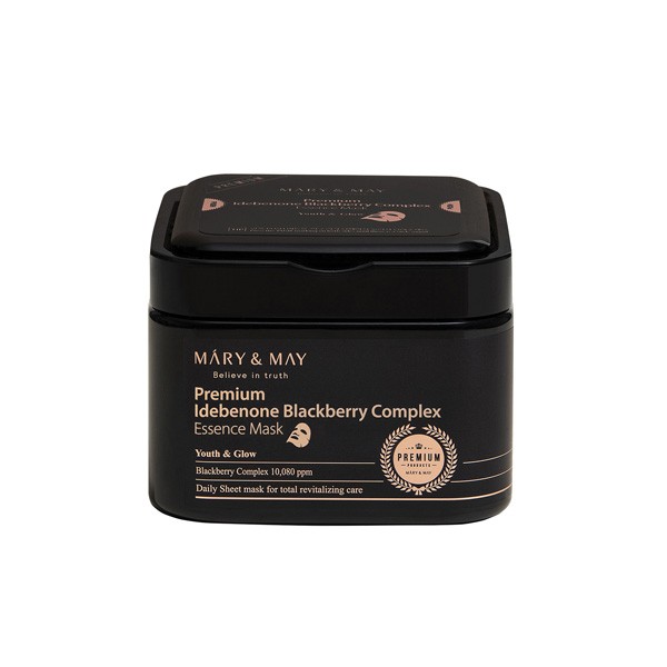 Mary&May - Premium Idebenone Blackberry Complex Essence Mask - 20EA/250g