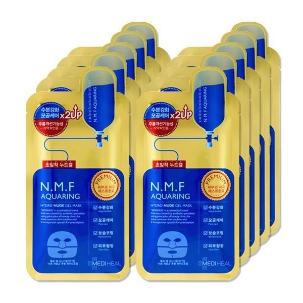 Mediheal - N.M.F Aquaring Hydro Nude Gel Mask - 10pcs